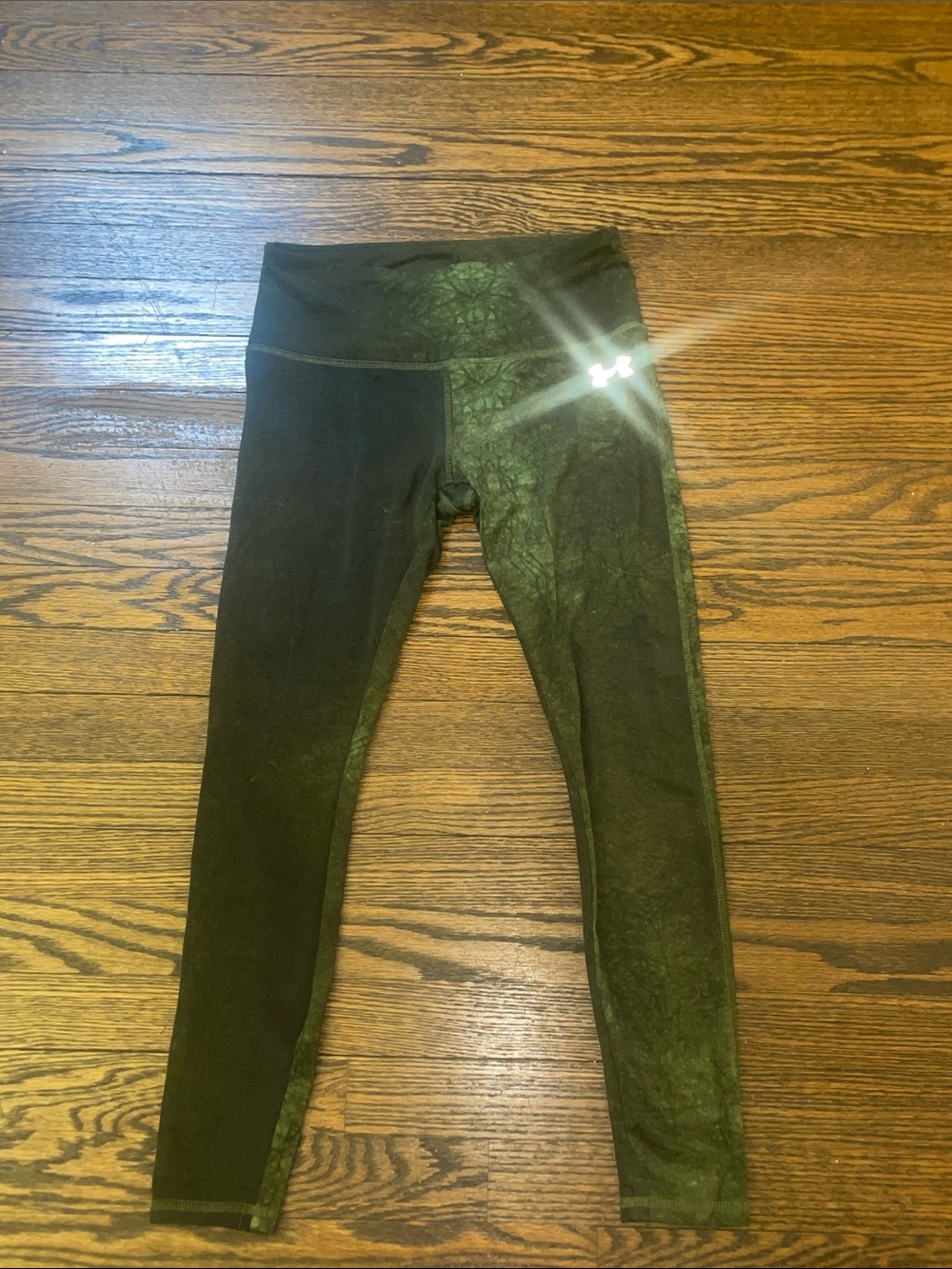 Under Armour Girls' Olive Green Tie-Dye Leggings